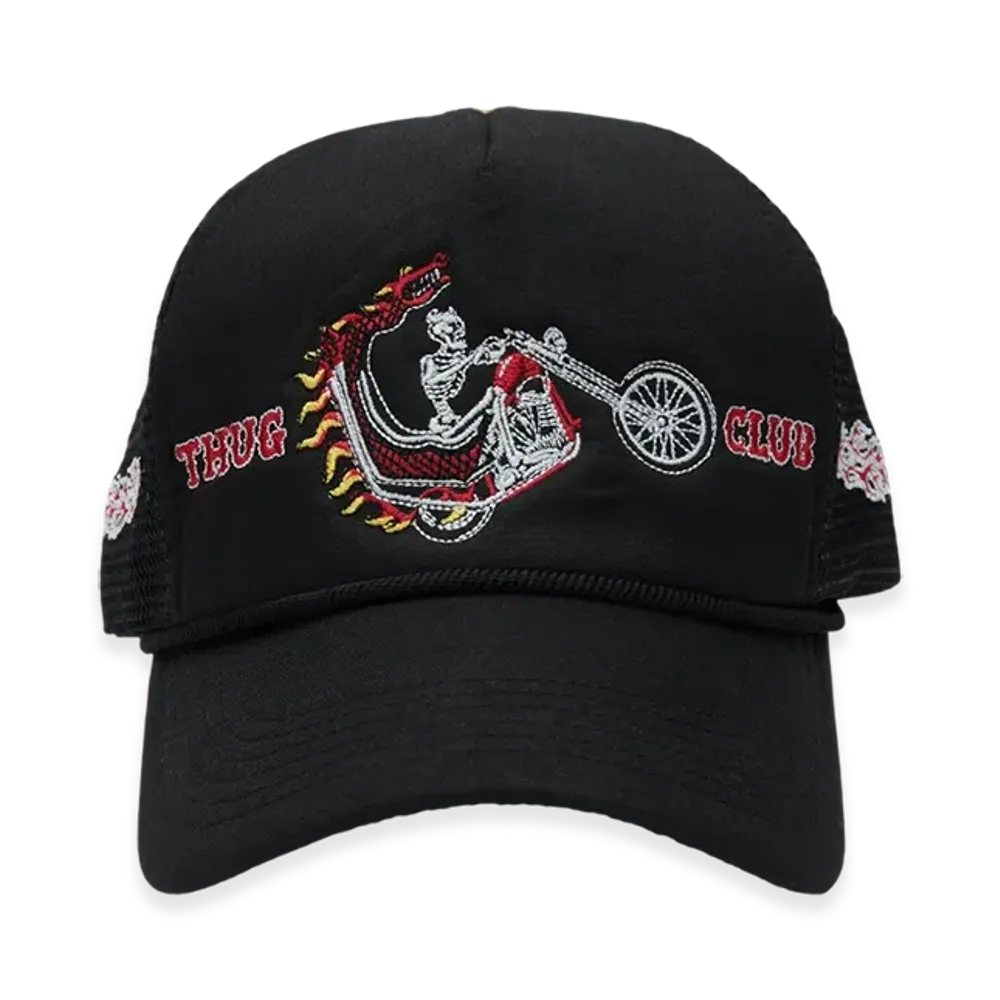 THUG CLUB Dragon Chopper Cap "Black"