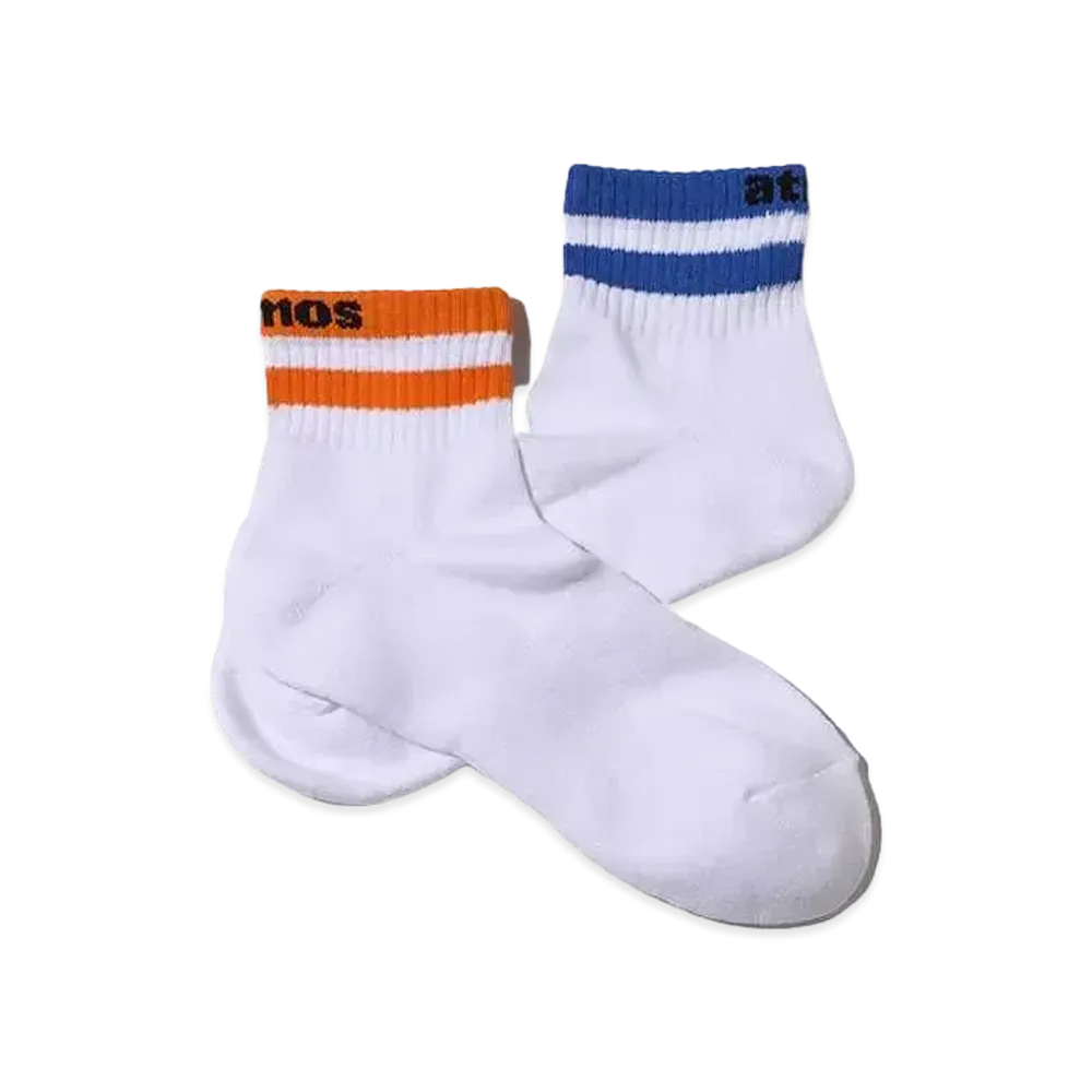 atmos Quarter OG Color Line Socks 2 "Orangi/Blue"