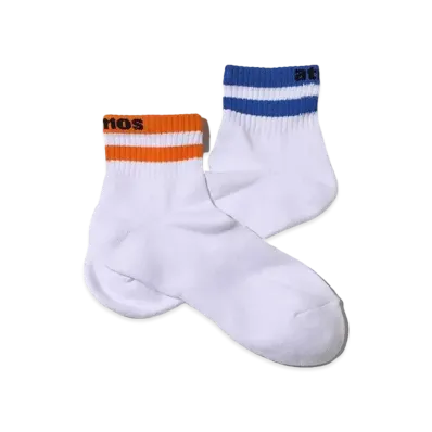 atmos Quarter OG Color Line Socks 2 "Orangi/Blue"