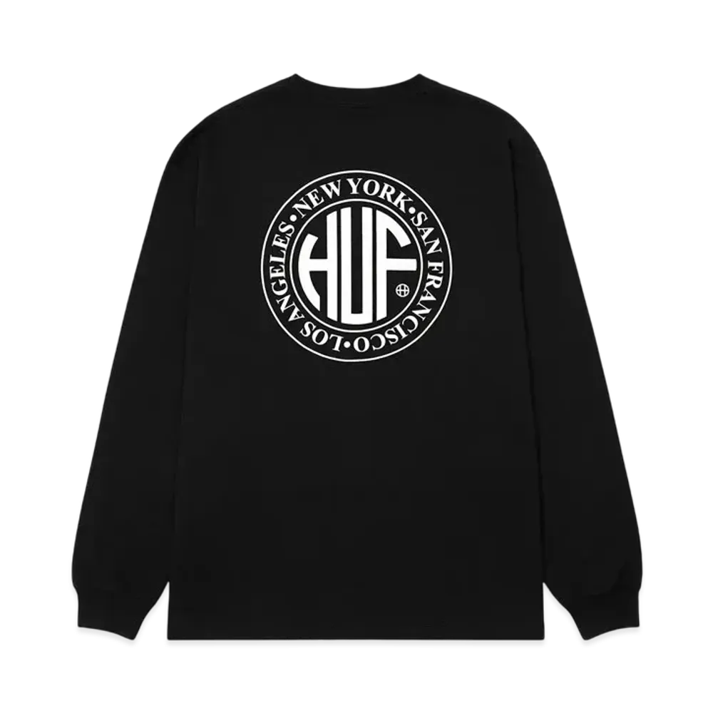 HUF Regional LS Tee "Black"