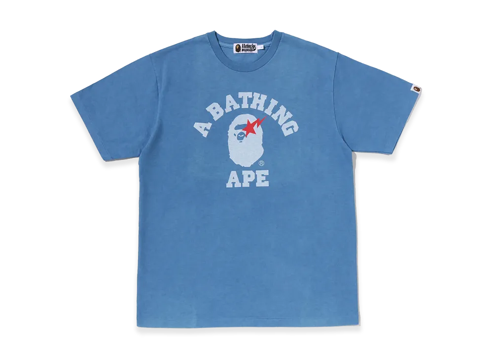 A BATHING APE College Indigo Tee "Indigo"