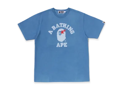 A BATHING APE College Indigo Tee "Indigo"