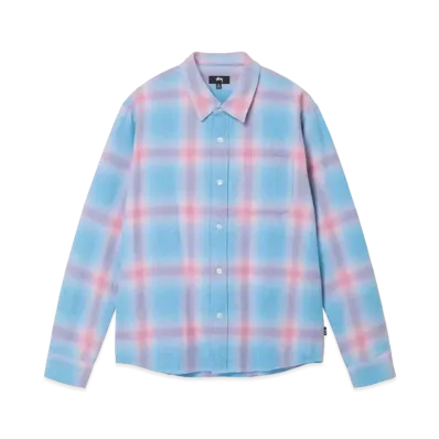 Stussy Hellshire Plaid Shirt "Blue"