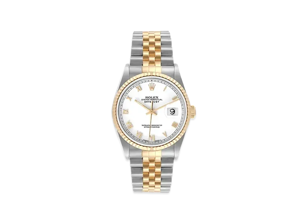 ROLEX Datejust "White Roman/Stainless Steel/Yellow Gold"