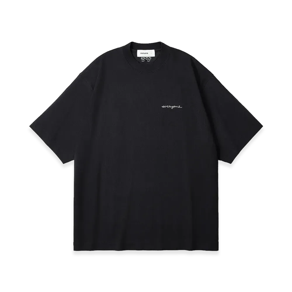 everyone J.30000 Rooftop Logo Tee Shirt "Black"