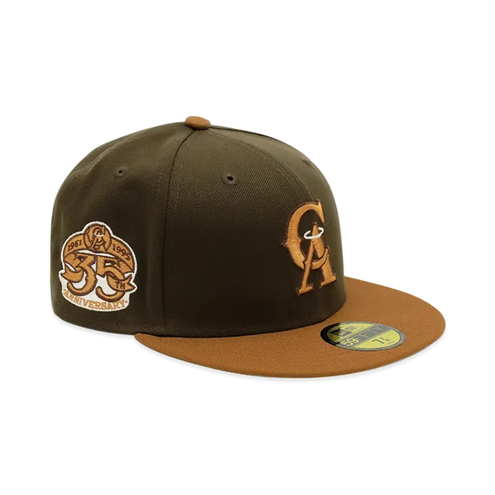 NEW ERA x THE CAP 59Fifty Timberveil California Angels "Walnut"