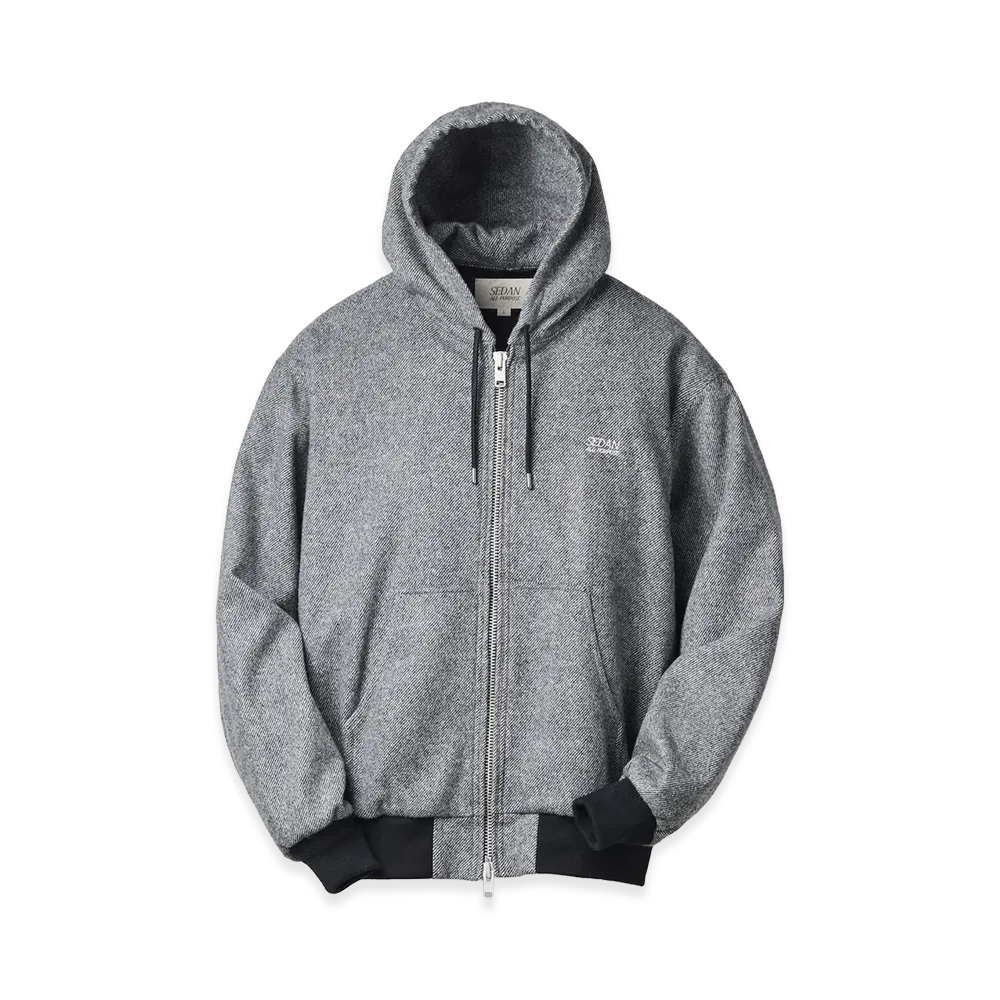 SEDAN ALL-PURPOSE Tweed Hooded Active Jacket "Grey"