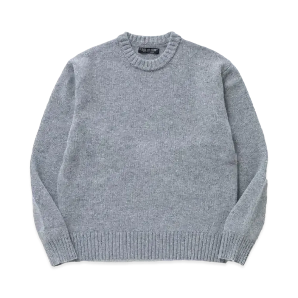 RATS Lamb Wool Crew Neck Knit "Grey"