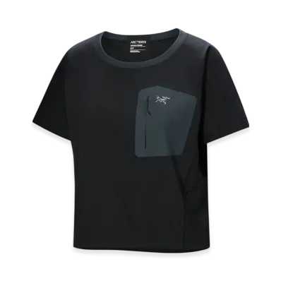 ARC'TERYX Women's Clarkia Crew SS "Black/Grey" X000009741