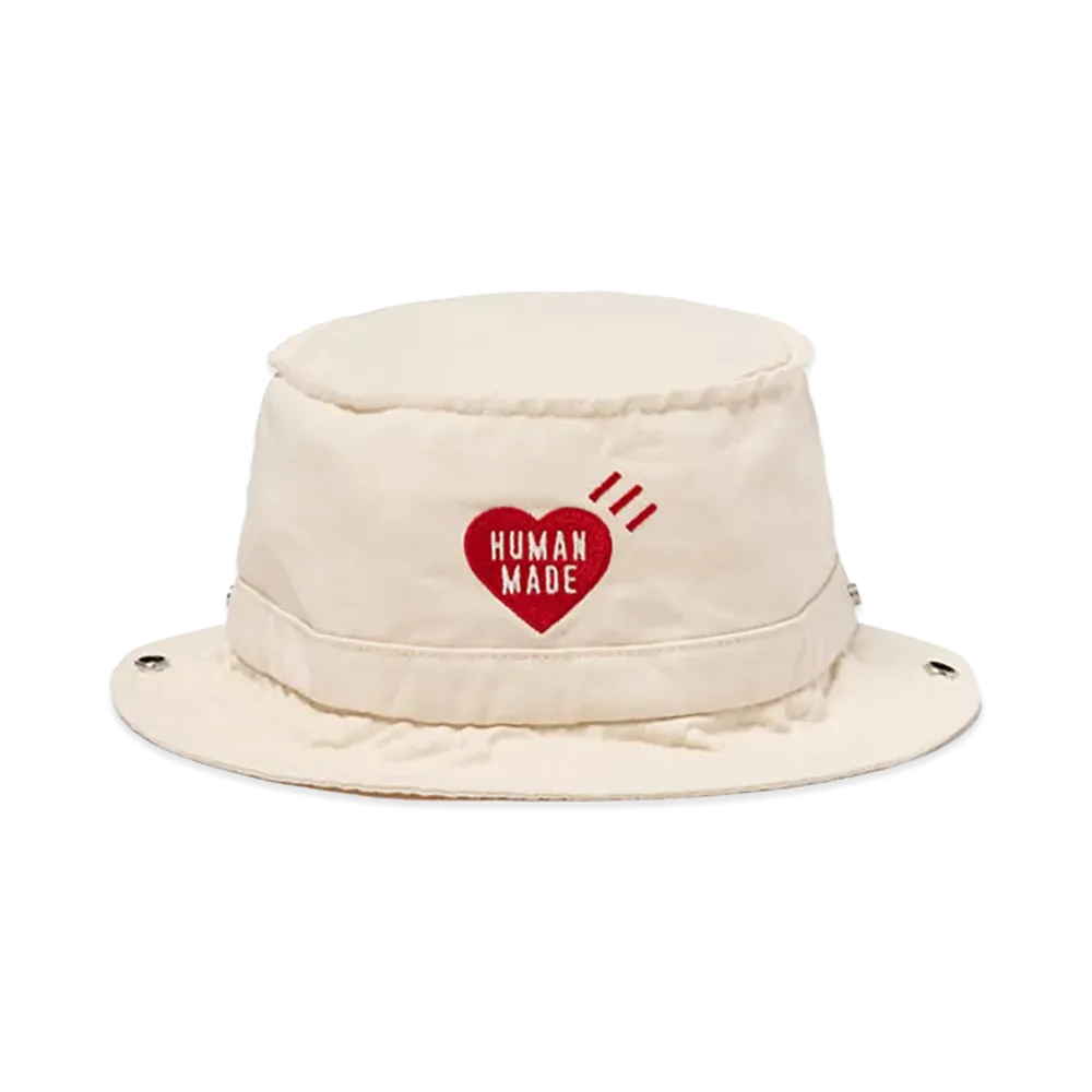 HUMAN MADE Bucket Hat "White"