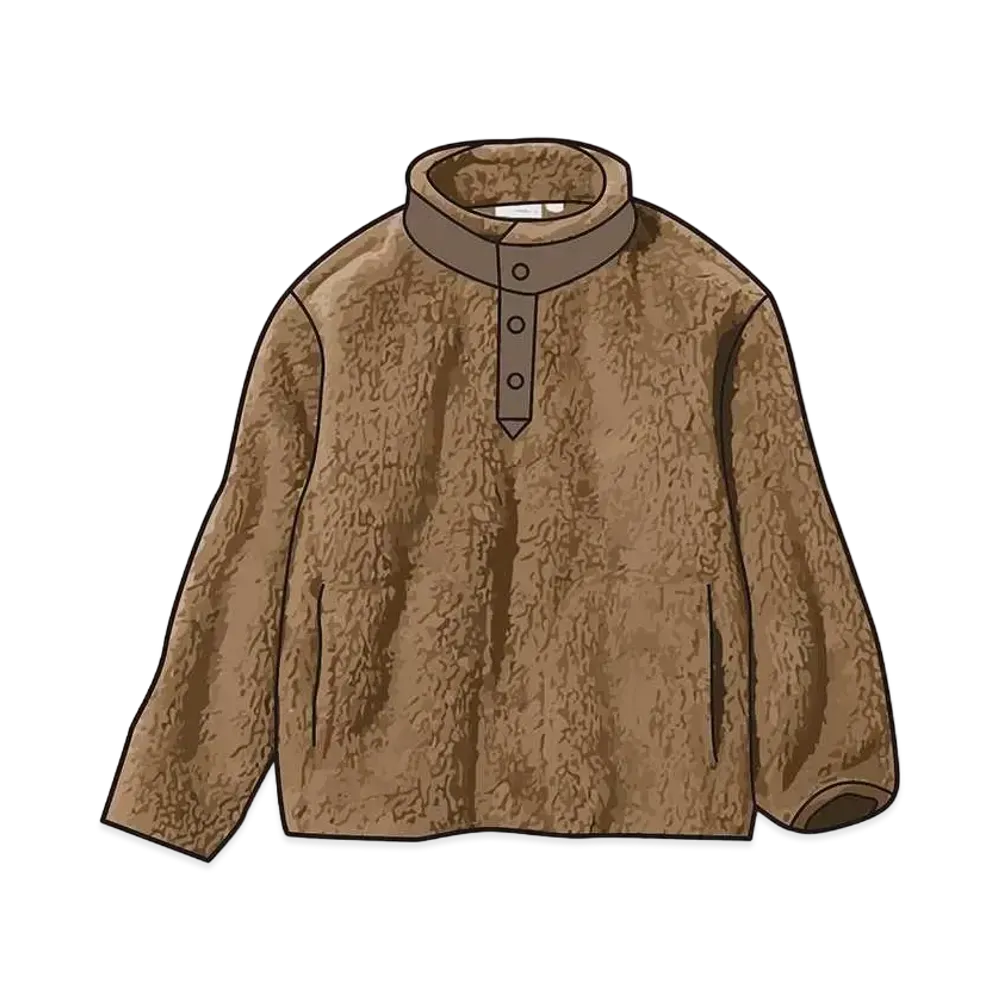 Uniqlo White Mountaineering Fleece Pullover Kids "Beige"