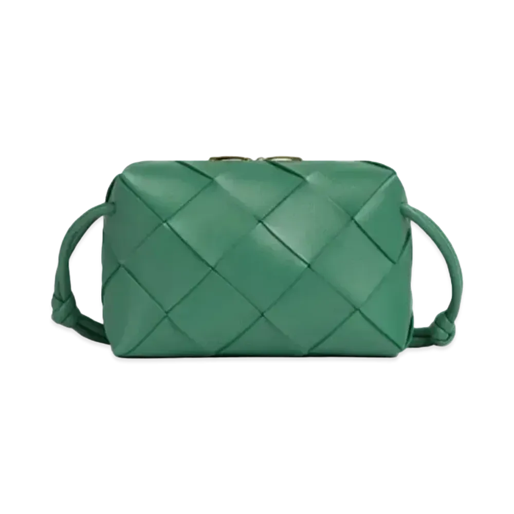 Bottega Veneta Small Cassette Camera Bag "Mermaid Green"