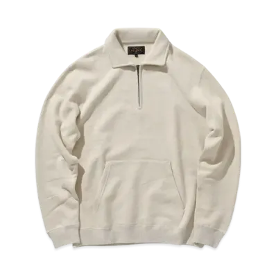 BEAMS Sweat Half Zip "Oatmeal"