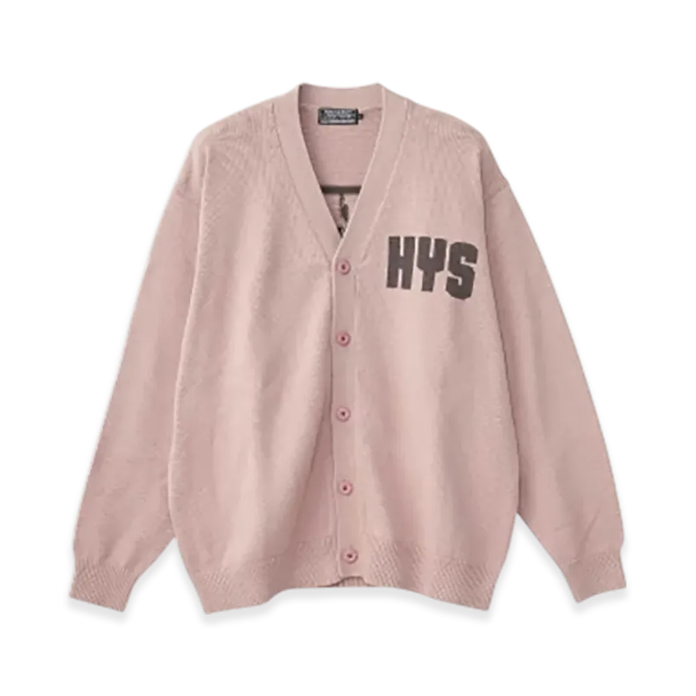 HYSTERIC GLAMOUR Bad Ass Mama Knitted Cardigan "Pink"