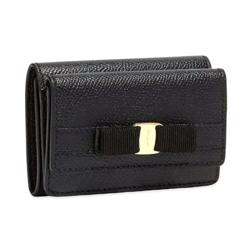 Salvatore Ferragamo Vara Bow Coin Purse "Black"