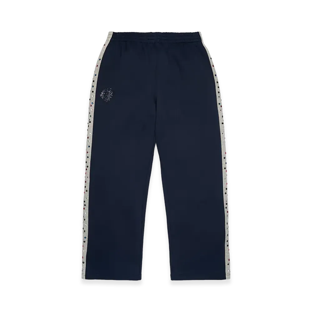 DENIM TEARS Denim U Rhinestone Sweatpant "Navy"