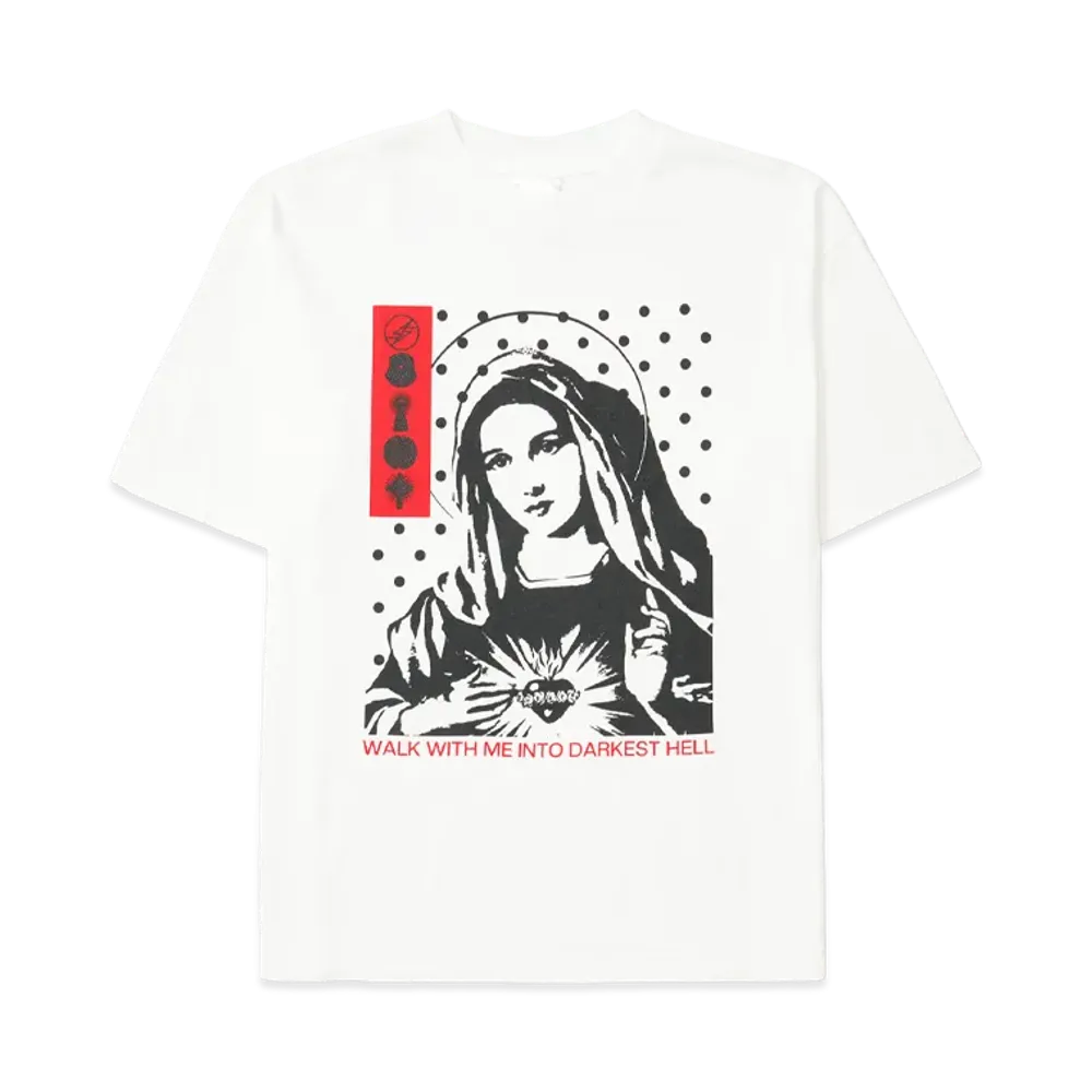 SAINT Mxxxxxx x Kosuke Kawamura KK SS Tee Maria "White"