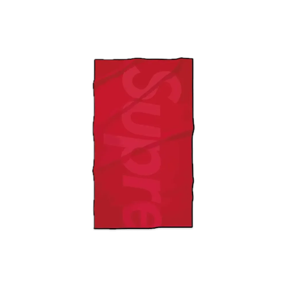 Supreme Tonal Logo Towel "Red"