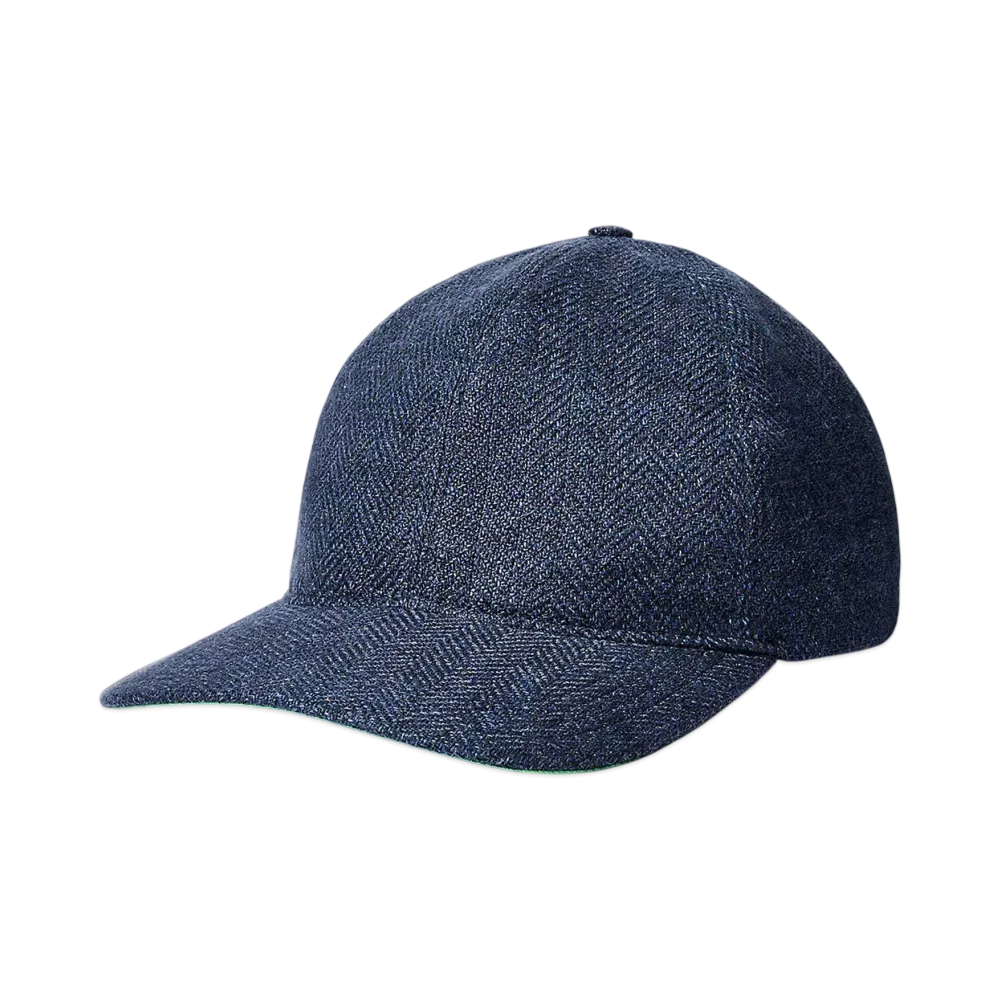 Polo Ralph Lauren Linen Blend Herringbone Ball Cap "Navy"