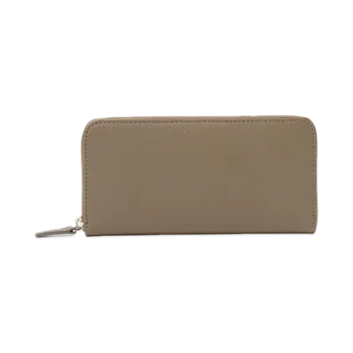 BEAMS Embossed Leather Long Wallet "Graige"