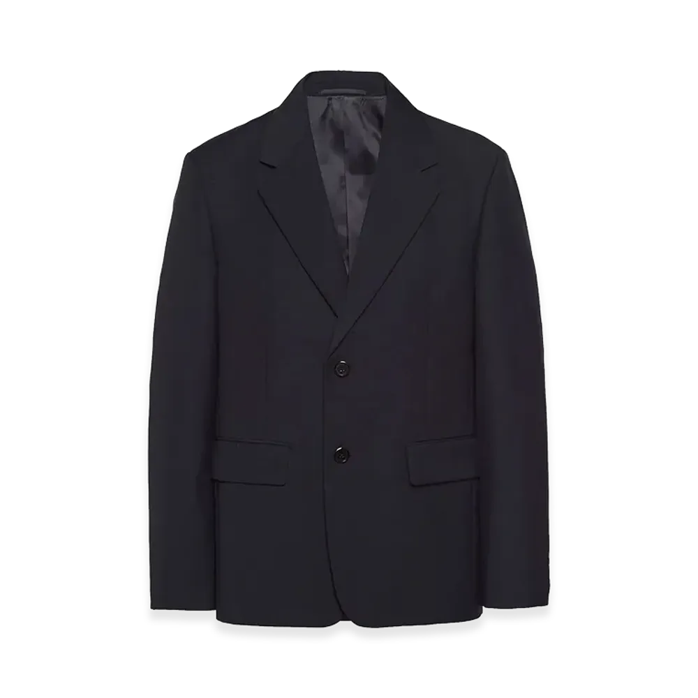 PRADA Wool Blazer "Dark Blue"