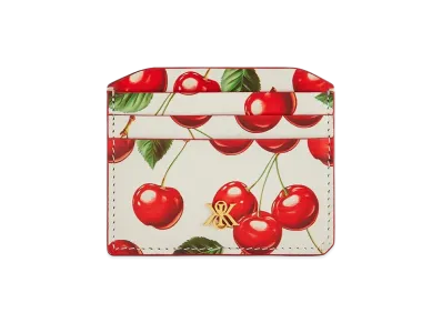Kith Women's Tossed Cherries Notch 6CC Card Case "Sandrift"