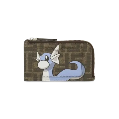 Pokemon x Fragment x FENDI Dratini Card Case FF Fabric "Brown"