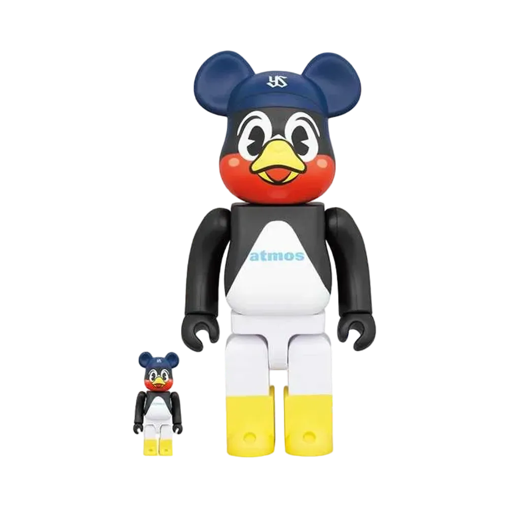 Bearbrick atmos × Tokyo Yakult Swallows 100% & 400%