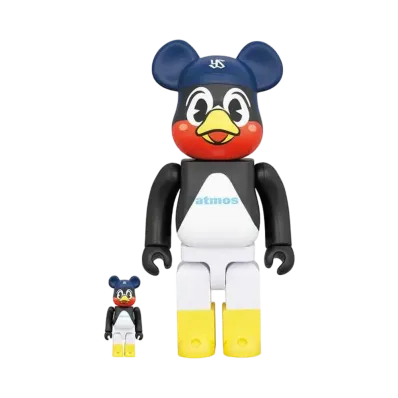 Bearbrick atmos × Tokyo Yakult Swallows 100% & 400%