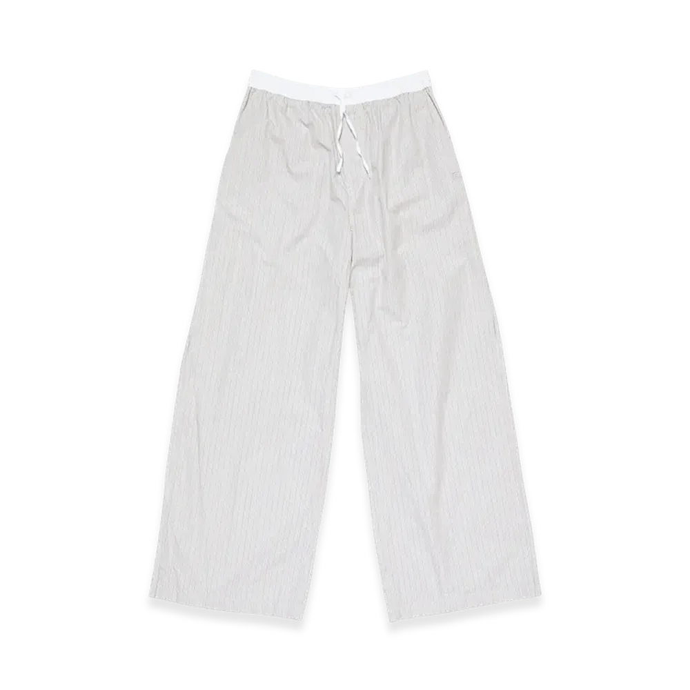Acne Studios Striped Cotton Trousers "Multi Brown"