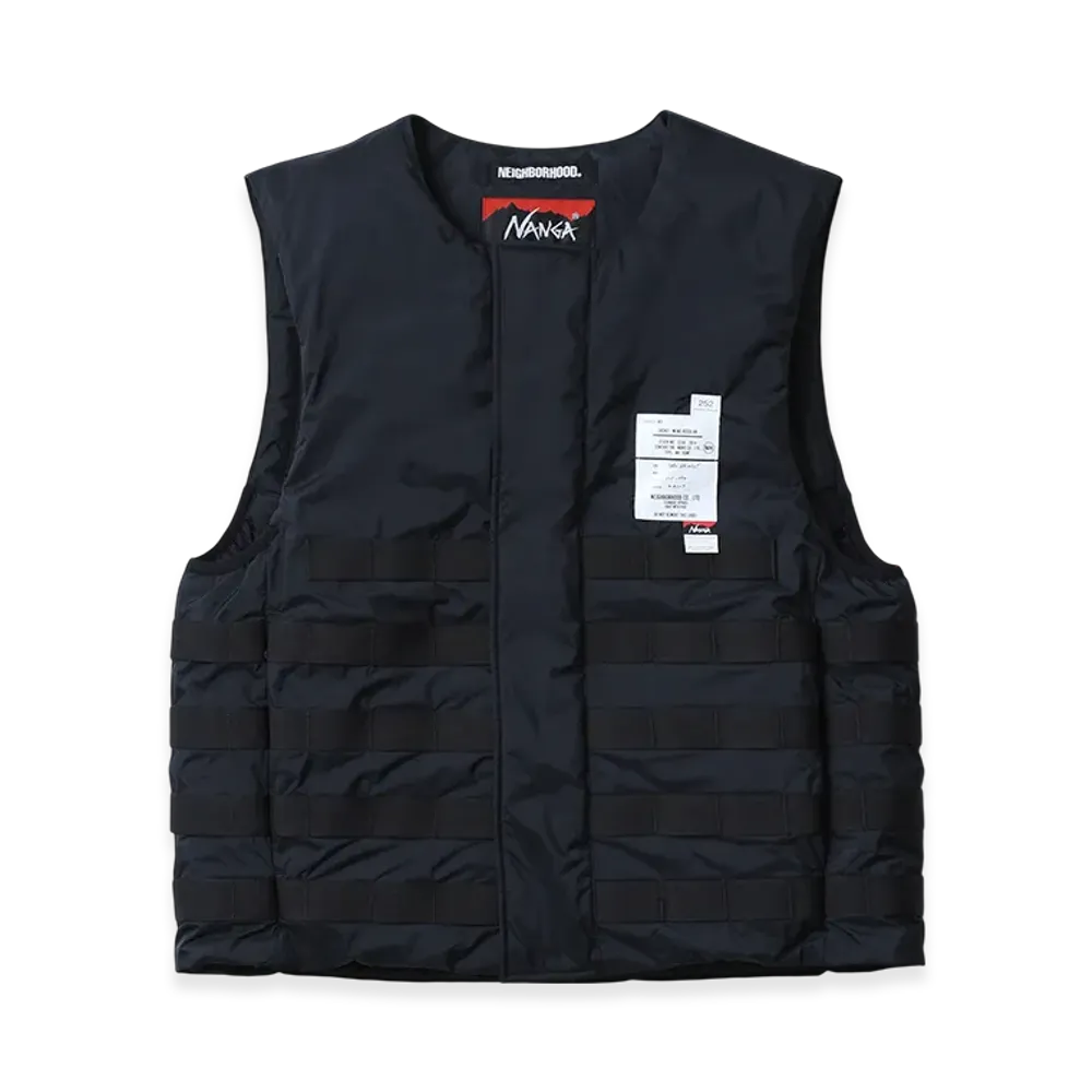 NEIGHBORHOOD x NANGA Tactical Down Vest "Black"
