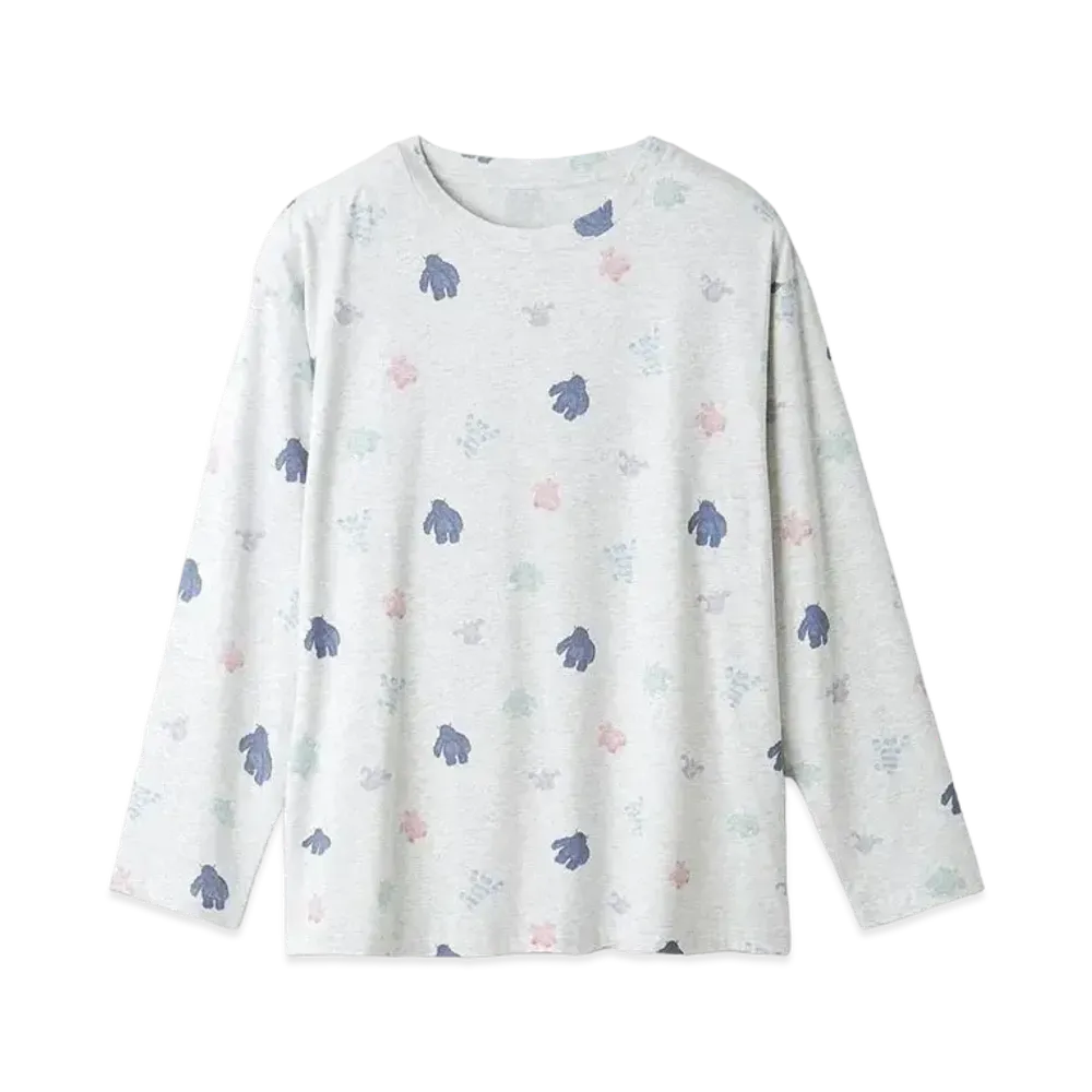 GELATO PIQUE Halloween Collection 'PIQUE MONSTER' Monster Pattern Pullover "Gray"