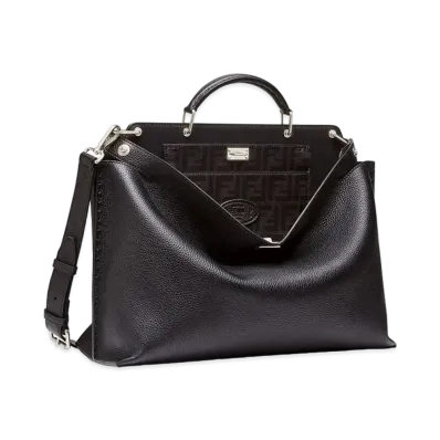 FENDI Peakabo Essential Leather Bag "Black"