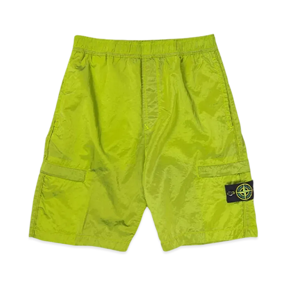 Stone Island L1721 Nylon Metal Garment Dyed Bermuda Shorts - 22SS "Lemon"