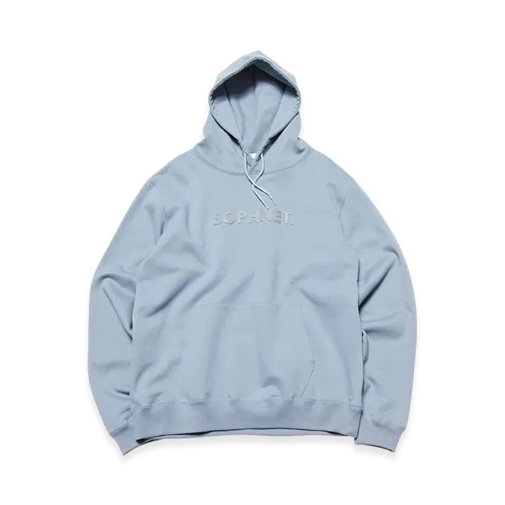 SOPHNET. Logo Patch Hoodie "Light Blue"