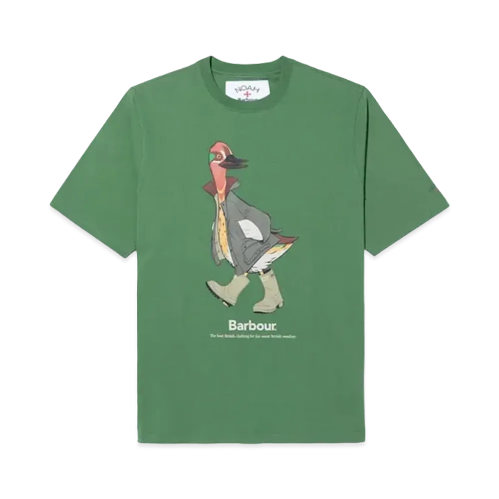 Noah x Barbour Duck Tee "Kelly Green"