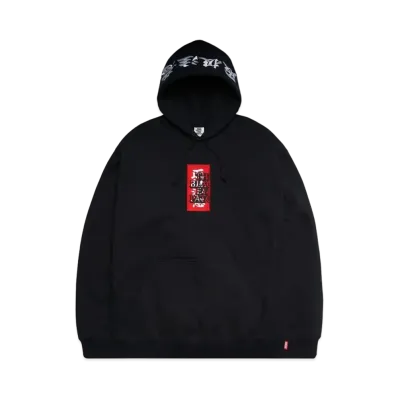 BlackEyePatch HANDLE WITH CARE LABEL HOODIE "Black"
