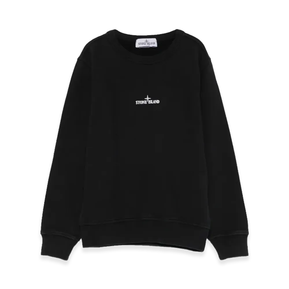 Stone Island Kids Sweaters "Black"