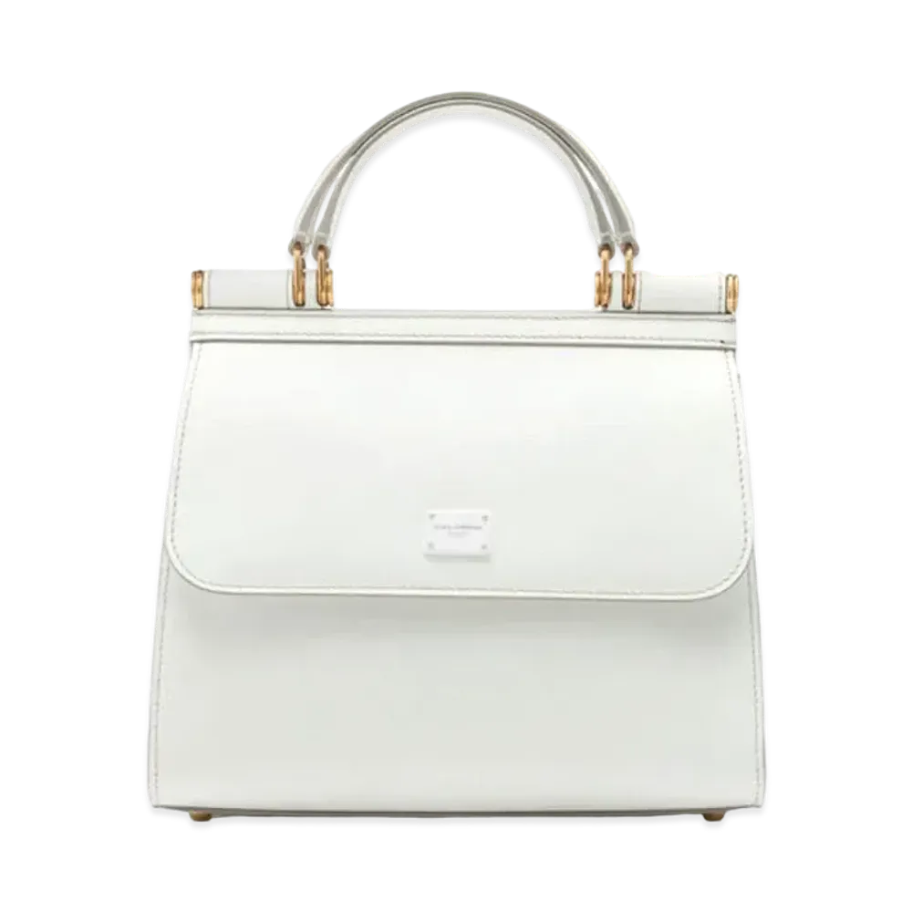 Dolce&Gabbana Sicily 58 Bag Medium Calfskin "White"