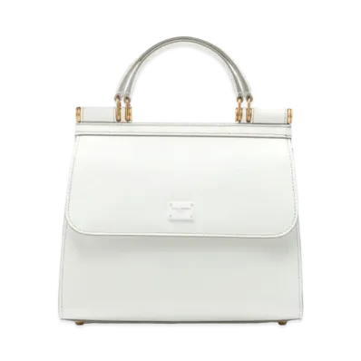 Dolce&Gabbana Sicily 58 Bag Medium Calfskin "White"