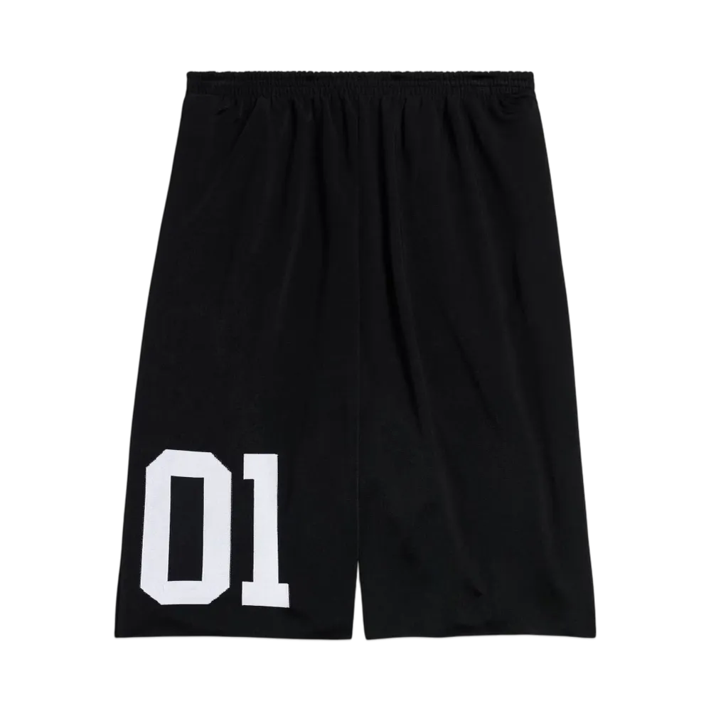 BALENCIAGA Men's Basketball Series Shorts "Black/White"