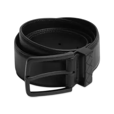 Bottega Veneta Intreccio Loop Belt "Chalk"