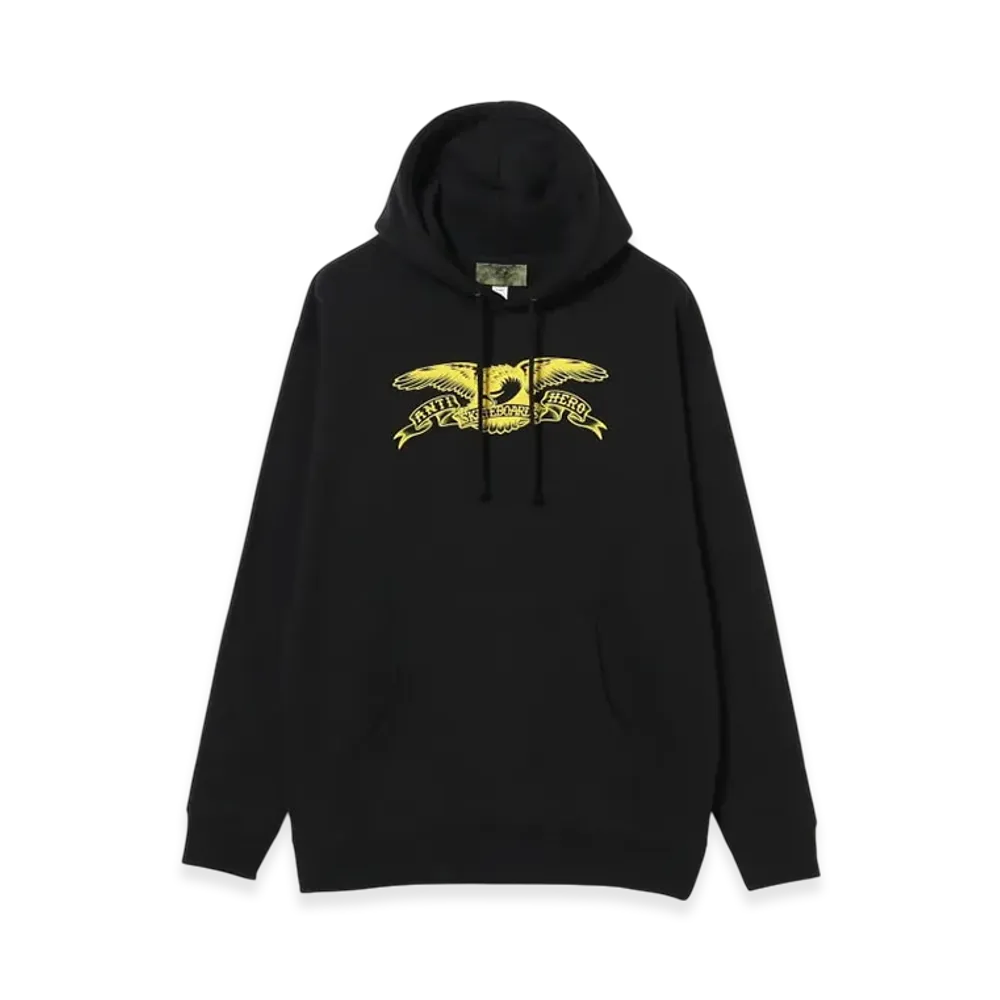 ANTI HERO Basic Eagle Hoodie "Black/Gold Print"
