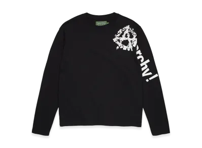 DENIM TEARS Anarchy Wreath Long Sleeve Tee "Black"