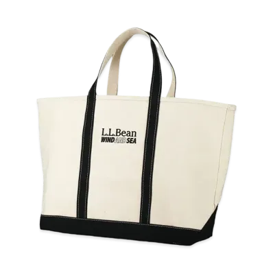 WIND AND SEA x L.L.BEAN Boat and Tote Large "Black Trim"