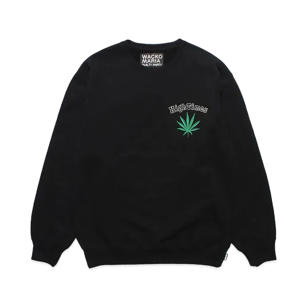 WACKO MARIA HIGH TIMES / Heavy Weight Crew Neck Sweat Shirt "Black"