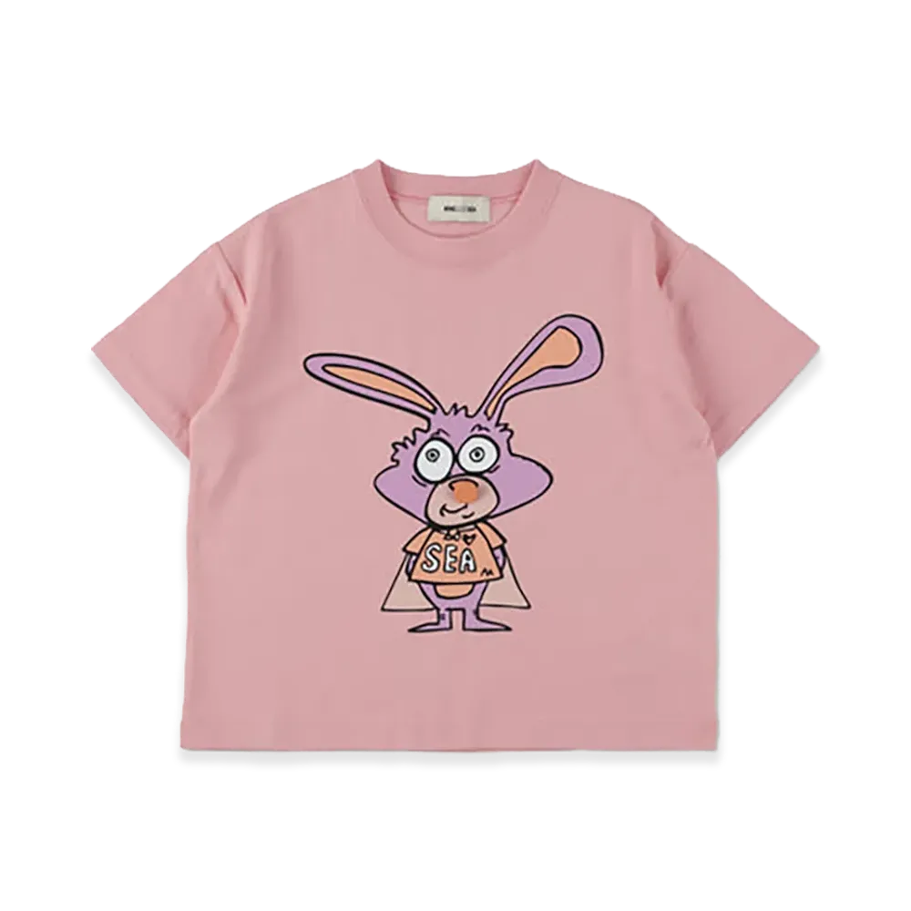 WIND AND SEA x MATTHEW LANGILLE Kids Logo Tee "Pink"