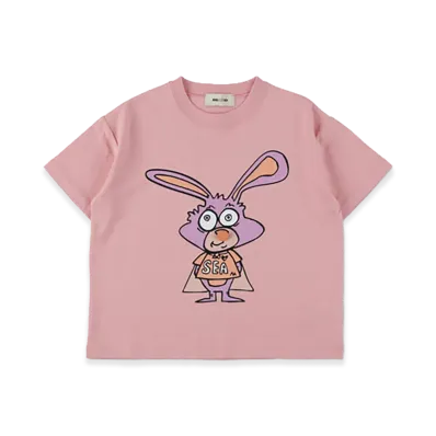 WIND AND SEA x MATTHEW LANGILLE Kids Logo Tee "Pink"