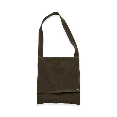 OUR LEGACY Grande Slack Bag "Dry Olive Airy Linen"
