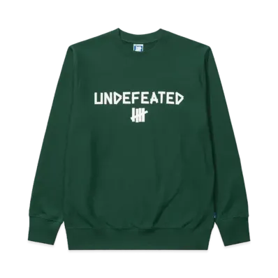 UNDEFEATED Taped Crewneck "Green"